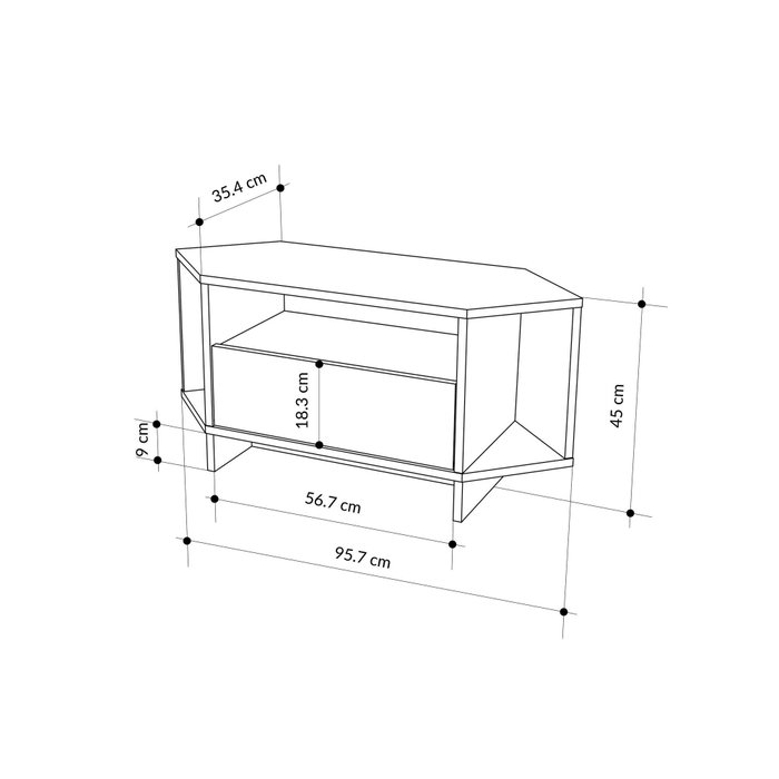 Hanah Home Viva Soporte para TV Blanco Hanah Home Viva Soporte para TV Blanco